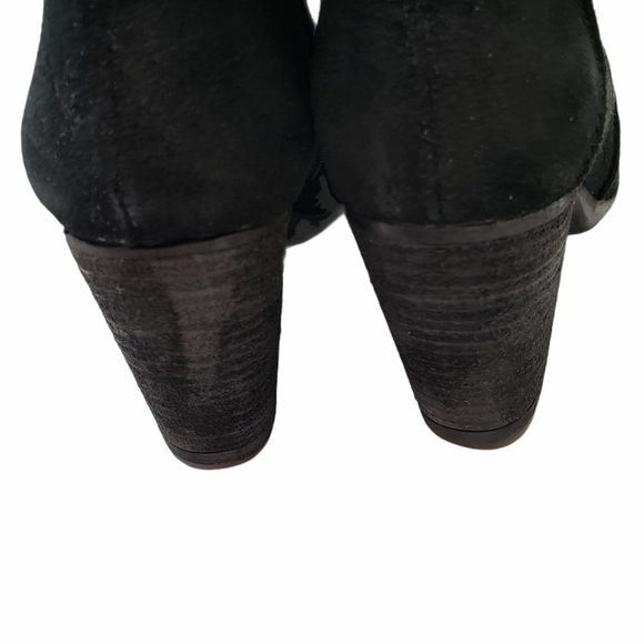 Alexandra | Adele Black Suede Knee High Boots 6 - Picture 3 of 12